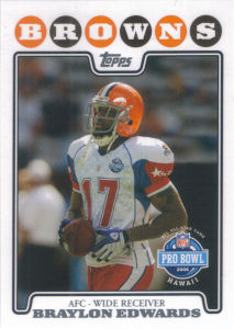 Braylon Edwards Pro Bowl 2008 Topps #312 football card