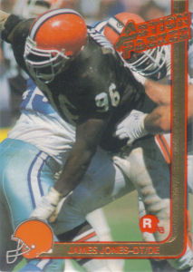 James Jones Rookie Update 1991 Action Packed #70 football card