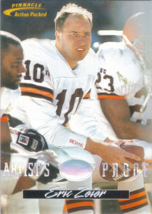 Eric Zeier Artist's Proof 1996 Action Packed #4 football card