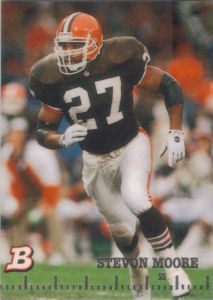 Stevon Moore 1994 Bowman #313 football card