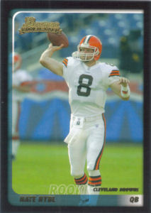 Nate Hybl Rookie 2003 Bowman #258 football card