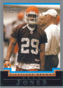 Sean Jones Rookie 2004 Bowman #221 football card