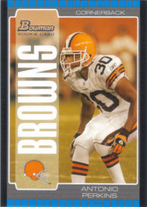 Antonio Perkins Rookie 2005 Bowman #256 football card