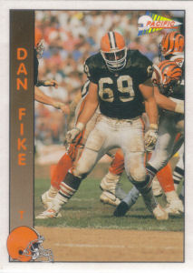 Dan Fike 1992 Pacific #58 football card