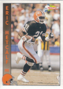 Eric Metcalf 1992 Pacific #380 football card