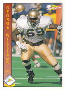 George Williams Rookie 1992 Pacific #650 football card
