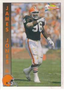 James Jones 1992 Pacific #56 football card