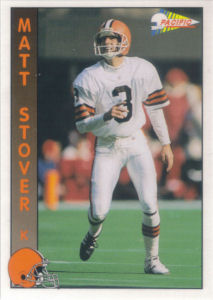Matt Stover 1992 Pacific #382 football card