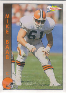Mike Baab 1992 Pacific #57 football card