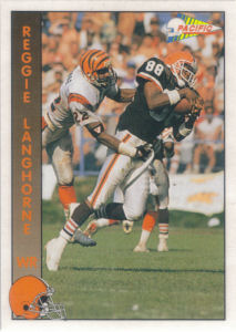 Reggie Langhorne 1992 Pacific #55 football card
