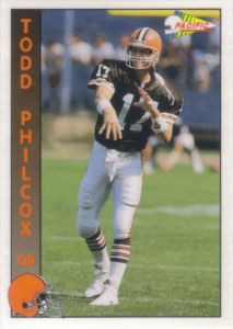 Todd Philcox Rookie 1992 Pacific #379 football card