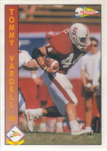 Tommy Vardell Rookie 1992 Pacific #322 football card