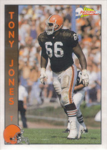 Tony Jones 1992 Pacific #377 football card