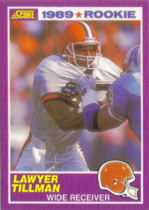 Lawyer Tillman Rookie Supplemental 1989 Score #435S football card