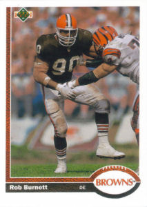 Rob Burnett 1991 Upper Deck #503 football card