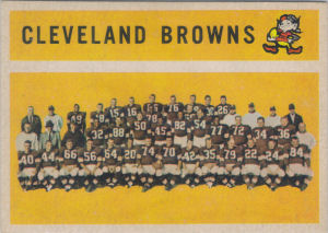 Browns Team 1960 Topps #31 football card