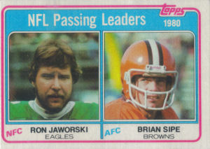 NFL Passing Leaders 1981 Topps #1 football card