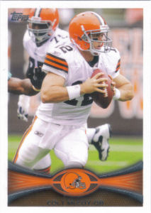 Colt McCoy 2012 Topps #4 football card