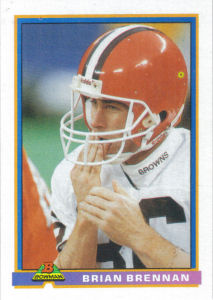 Brian Brennan 1991 Bowman #101 football card