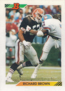 Richard Brown 1992 Bowman #92 football card