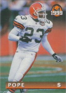 Marquez Pope 1999 Giant Eagle #8 football card